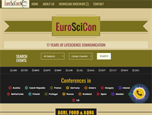 Tablet Screenshot of euroscicon.com